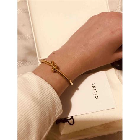 bracelet celine knot|Celine knot bracelet gold.